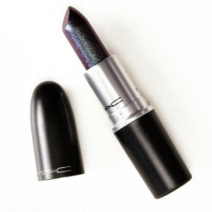 MAC Frost Lipstick One and One Deep Violet with Green Pearl Brand New in Packaging Global