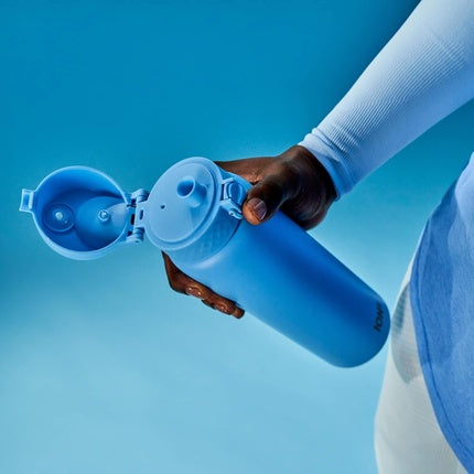 Ion8 1 Liter Stainless Steel Drinking Bottle Leak-Proof One-Hand Opening