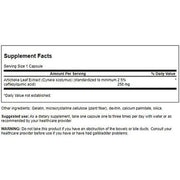 Swanson Artichoke 250mg Herbal Supplement 60 Capsules