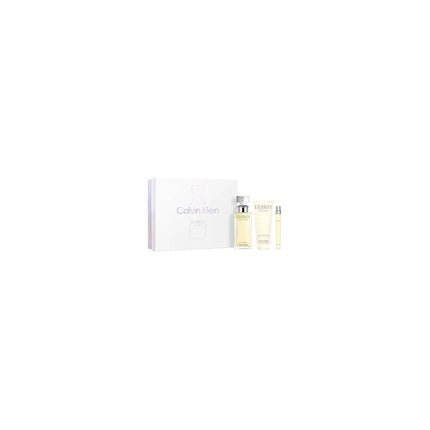 Calvin Klein Ck Eternity Eau De Parfum Spray 100 Ml Set With Body Lotion 100 Ml And Miniature Eau De Parfum 10 Ml