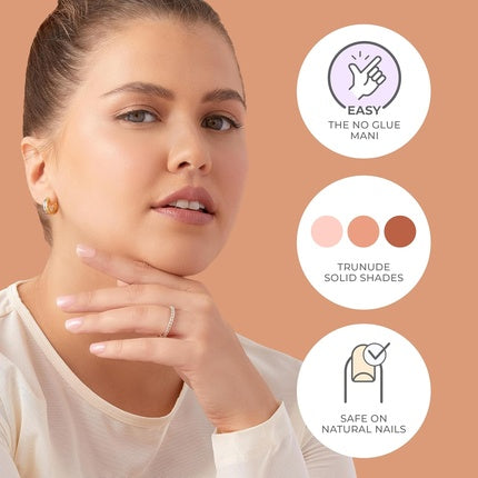 KISS imPRESS No Glue Mani Press-On Nails Serenity Medium Pink Almond Shape