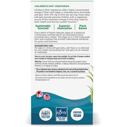 Nordic Naturals Children's DHA 375mg Berry Lemonade