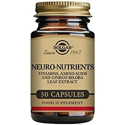 Solgar Neuro-Nutrients Vegetable Capsules for Healthy Brain Function 30 Capsules