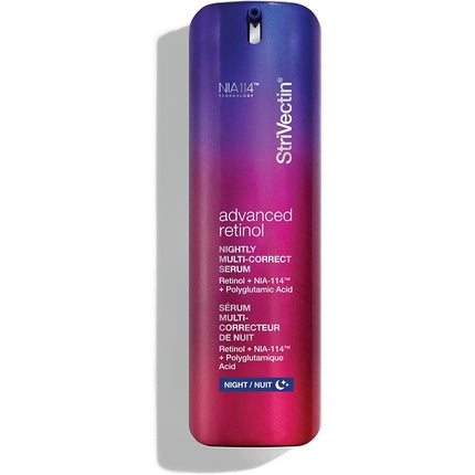 StriVectin Retinol Nightly Multi-Correct Serum Visibly Reducing Fines Lines and Wrinkles Restores Elasticity