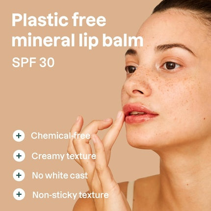 Attitude Oceanly Tinted Lip Balm with SPF 30 EWG Verified Plastic-Free