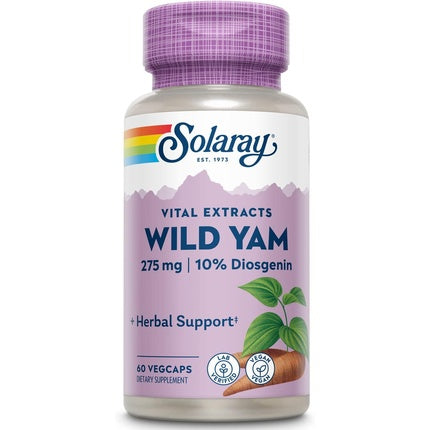 Solaray Guaranteed Potency Wild Yam Root Extract Veg Cap 60ct