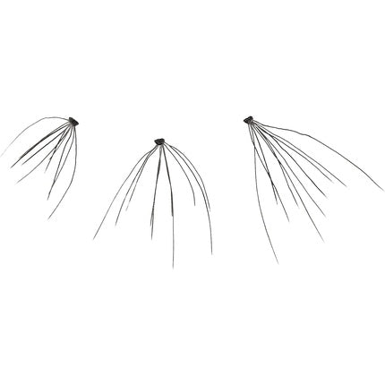 KISS Haute Couture Individual Lash Clusters Natural Premium Lashes Style Luxe Short & Medium Length Mini Knot Technology Includes Lash Glue 70 Fake Lashes Black