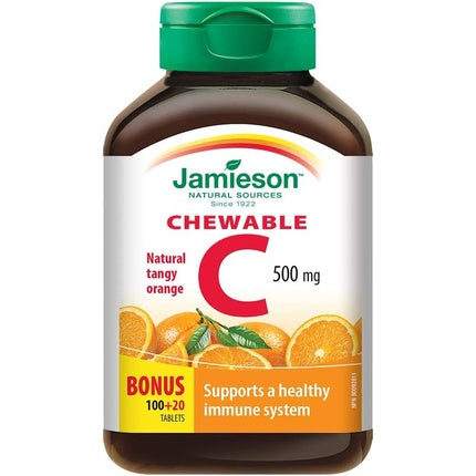 Jamieson Vitamin C Orange 500mg 120 Tablets