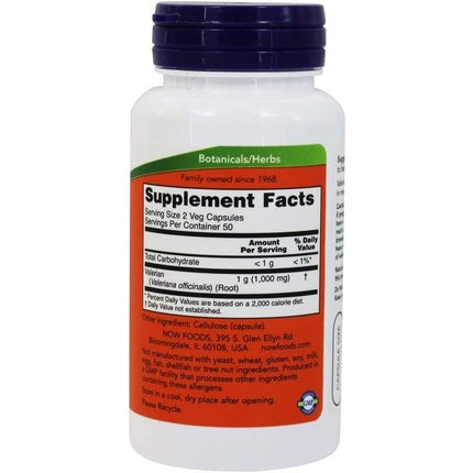 Valerian Root 100 Capsules