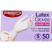 Red by Kiss Powder-Free Latex Gloves 50 Count X-Large