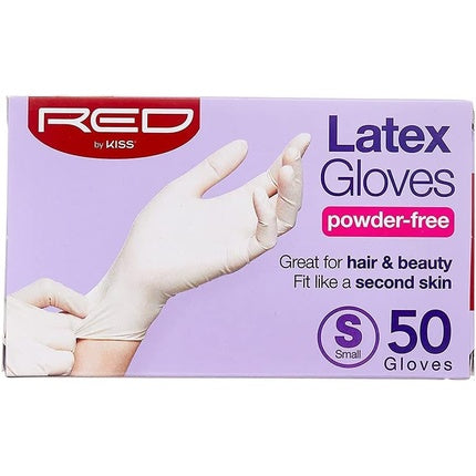 Red by Kiss Powder-Free Latex Gloves 50 Count X-Large
