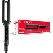 Revlon Double Straight Dual Plate Design Advanced Copper Ceramic Technology Hair Straightener with LED Display and Smart Heat Memory System - RVST2204UK