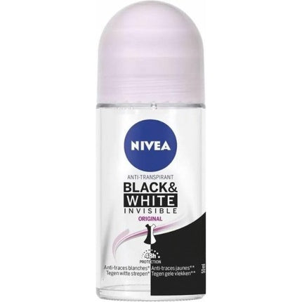 Nivea Deodorant Roller Invisible For Black & White Clear 50ml