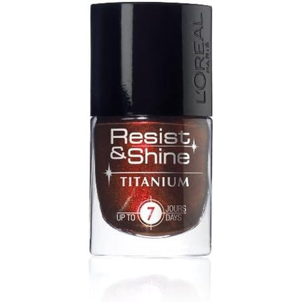 L'Oréal Nail Polishes Resist and Shine Titanium Black Gloss 734