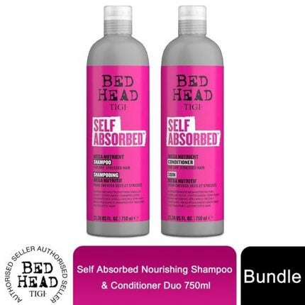 Bed Head By TIGI Self Absorbed Nourishing Shampoo & Conditioner Duo 750ml