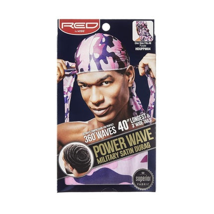 Red By Kiss Power Wave Military Satin Durag - Purple