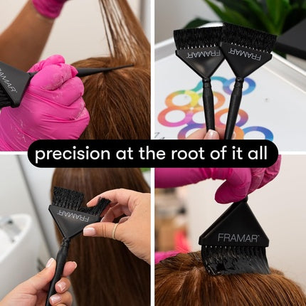 Framar Root Repair Hair Dye Brush Set Black