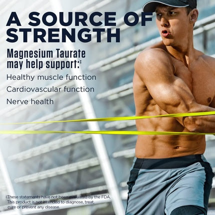 KAL Magnesium Taurate 400mg Plus CoEnzyme Vitamin B6 Chelated Magnesium Supplement 90 Tablets