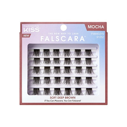 Kiss Falscara Multi Wisps Mocha - 24 Pieces