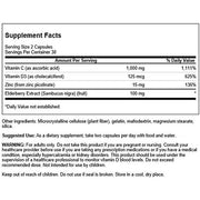 Swanson High Potency Ultimate Immune Defense with Vitamin C, D, Zinc & Elderberry 60 Capsules