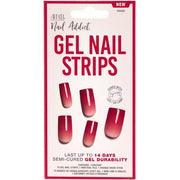 Ardell Nail Addict Semi-Cured Gel Nail Strips Rouge Red - Cures with UV/LED
