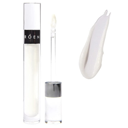 ROEN Natural Kiss My Liquid Lip Balm Shimmer Vegan Cruelty-Free Clean Makeup COSMO Clear With Gold Shimmer