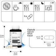 Hyaluronic Acid Capsules 400mg 120 Vegan Capsules - Pack of 4 Months Supply