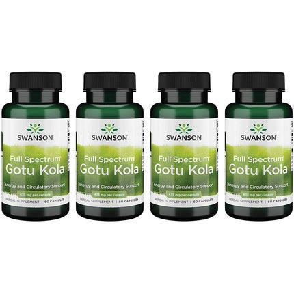 Swanson Gotu Kola 435mg Herbal Supplement 60 Capsules