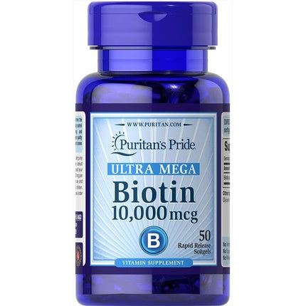 Puritan's Pride Ultra Mega Biotin 10000 Mcg 50 Count