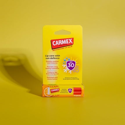 Carmex Lip Balm Tropical Stick SPF30 4.25g - Lipcare with Sun Defense
