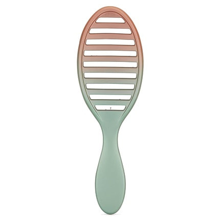 Wet Brush Speed Dry Hair Brush Seafoam Coral Feel Good Ombre Vented Design Soft HeatFlex Bristles Blow Dry Safe Ergonomic Handle Manages Tangles Pain-Free Hair Accessories 1 Count