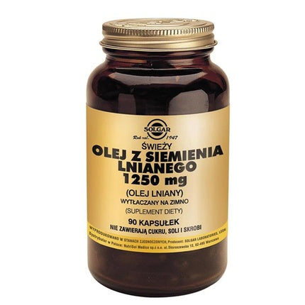 Solgar Cold-Pressed Linseed Oil 90 Capsules - Long Term