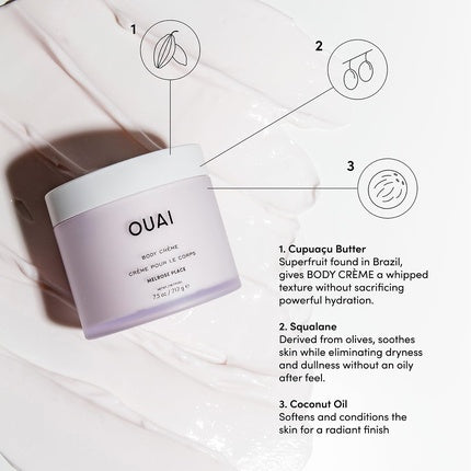 Ouai Body Cream Melrose Place Hydrating Whipped Body Cream with Cupuacu