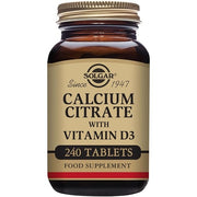 Solgar Calcium Citrate with Vitamin D3 High Potency Formula 240 Tablets