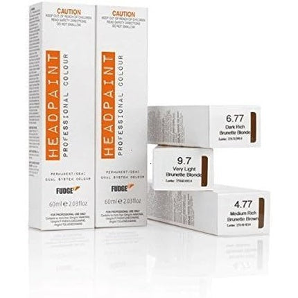Fudge Headpaint Professional Colour Hair Color Permanent Cream Coloration 60ml 06.55 Dark Rich Mahogany Blonde