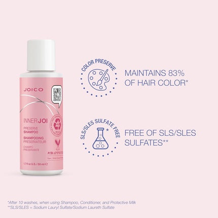 Joico Innerjoi Preserve Shampoo for Color Protection and Shine