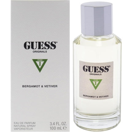Guess Originals Type 1 Bergamot and Vetiver Eau de Parfum 3.4oz