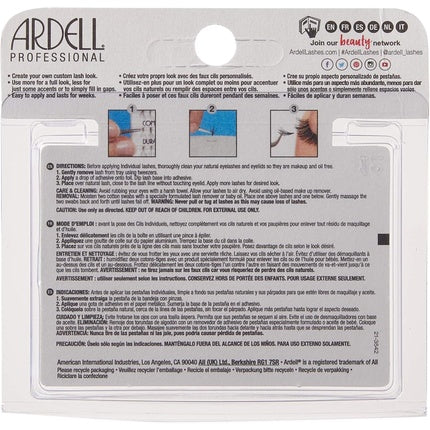 Ardell Triple Individuals Knot-Free Eye Lashes Long Black
