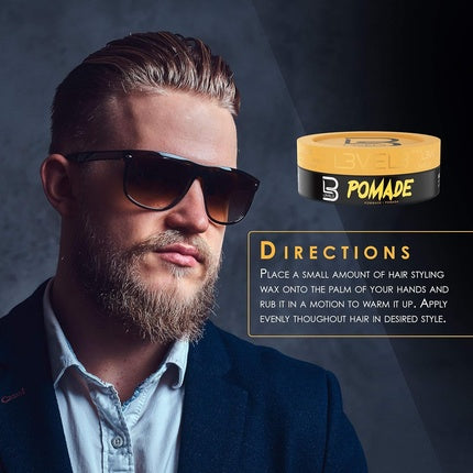 L3 Level 3 Pomade Improves Hair Strength and Volume Long-lasting Hold