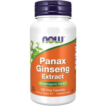 Now Foods Panax Ginseng 500mg Root 100 Capsules