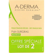 A-Derma Ultra-Rich Cleansing Bar Nourishing 100g - Pack of 2