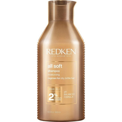 Redken All Soft Shampoo with Omega-6 and Argan Oil 500ml