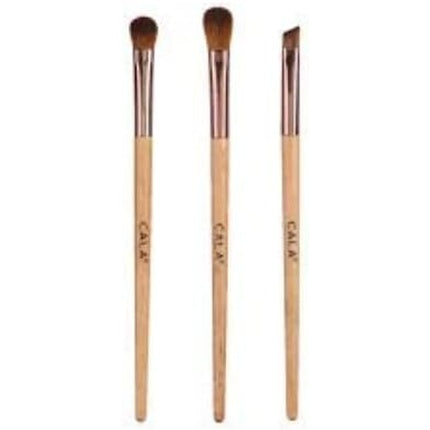 Trio of Natural Bamboo Eye Brushes