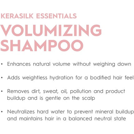Kerasilk Essentials Volumizing Shampoo 2.5oz Volume Strength Fill Care
