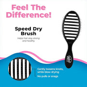 Wet Brush Speed Dry Hair Brush Gravel Terrain Textures - Vented Design