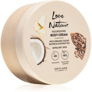 Oriflame Love Nature Cacao Butter & Coconut Oil Body Nutrient Cream - 200 ml