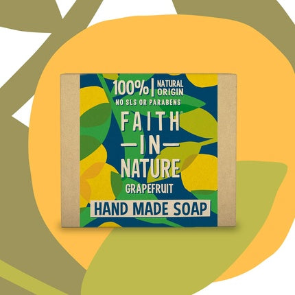 Faith in Nature Natural Grapefruit Hand Soap Refreshing Vegan & Cruelty-Free 100g