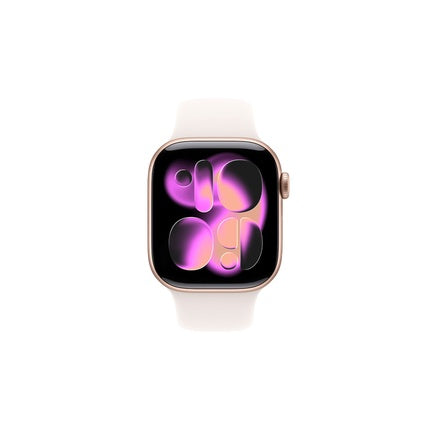 Apple Watch Series 11 Aluminium Cellular 42mm Rose Gold With Light Pink Sport Band Mediumlarge