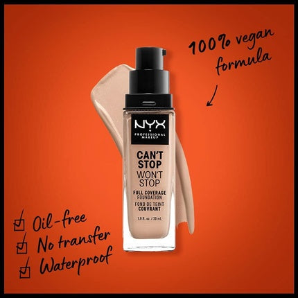 Nyx Can´t Stop Won´t Stop Full Coverage Foundation Light 30ml