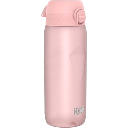 Ion8 Water Bottle 750ml 24oz Leak Proof Easy to Open Secure Lock Dishwasher Safe BPA Free Flip Cover Carry Handle Soft Touch Contoured Grip Easy Clean Odour Free Carbon Neutral OneTouch 2.0 Rose Quartz